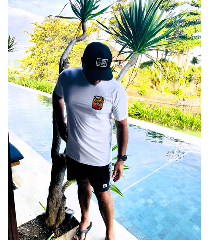 NGARU TOA SUNRISE TEE - WHITE