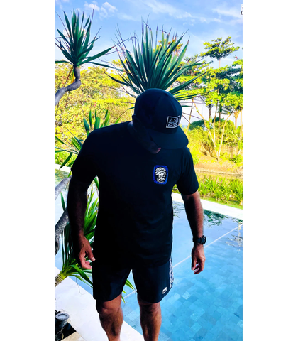 NGARU TOA MOANA TEE - BLACK 