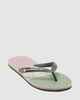 QUIKSILVER MENS MOLOKAI STRIPE JANDAL - GREEN 3