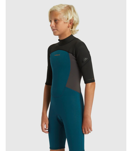 QUIKSILVER BOYS 2MM PROLOGUE SPRINGSUIT - MIDNIGHT TORQUOISE
