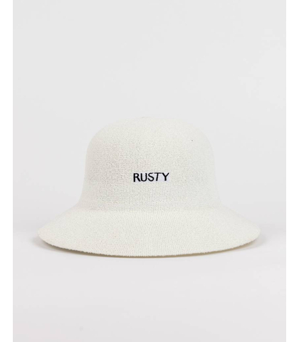 RUSTY LADIES BAILEY BUCKET HAT - WHITE
