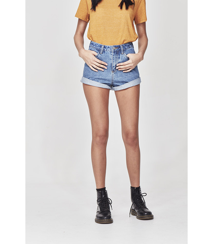 JUNK FOOS JEANS - TEAGAN SHORT - BLUE