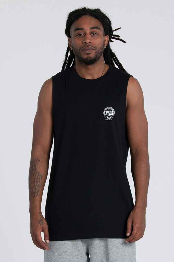 LOWER MENS CUT TANK LEAGUE MensTops Sequence Surf Shop LOWER S18