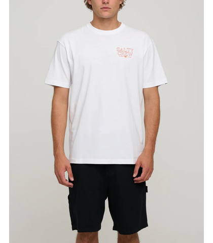 SALTY CREW MENS BROTHER BRUCE PREMIUM S/S TEE - WHITE
