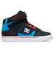 DC BOYS PURE HIGH TOP SHOE - BLUE / BLACK / RED