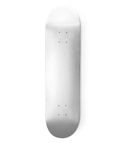 DEF CHROME SERIES DECK - SILVER WHITE 8.375