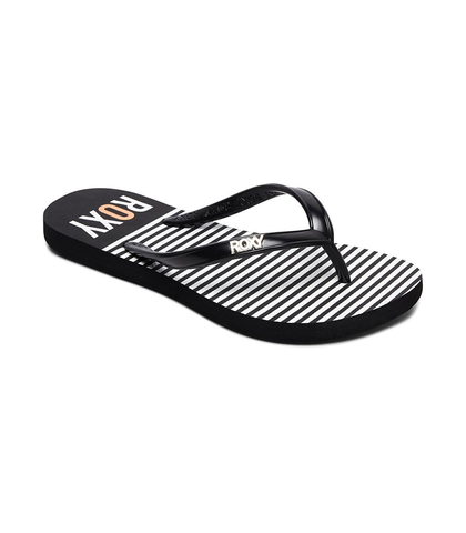 ROXY GIRLS VIVA STAMP JANDAL - BLACK