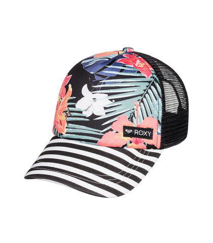 ROXY GIRLS JUST OK TRUCKER CAP - BLACK ULUWATU