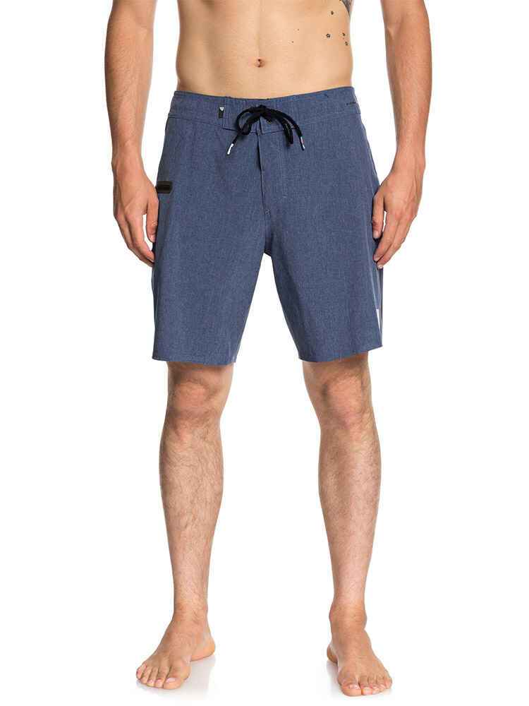 QUIKSILVER MENS HIGLINE SOLID 19' BOARDSHORT VINTAGE INDIGO Mens