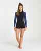 BILLABONG LADIES SPRING FEVER 2MM L/S SPRINGSUIT - BLUE SWELL
