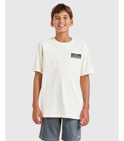 QUIKSILVER BOYS KOWHAIWHAI MANGOPARE OMNI TEE - BIRCH