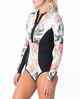 RIPCURL LADIES G BOMB L/S HI CUT SPRINGSUIT - WHITE
