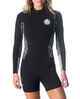 RIPCURL LADIES DAWN PATROL 2M L/S SPRINGSUIT - BLACK/WHITE