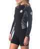 RIPCURL LADIES DAWN PATROL 2M L/S SPRINGSUIT - BLACK/WHITE