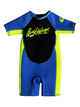 QUIKSILVER TODDLER 1.5M SYNCRO SPRINGSUIT - BLUE / SAFETY YELLOW