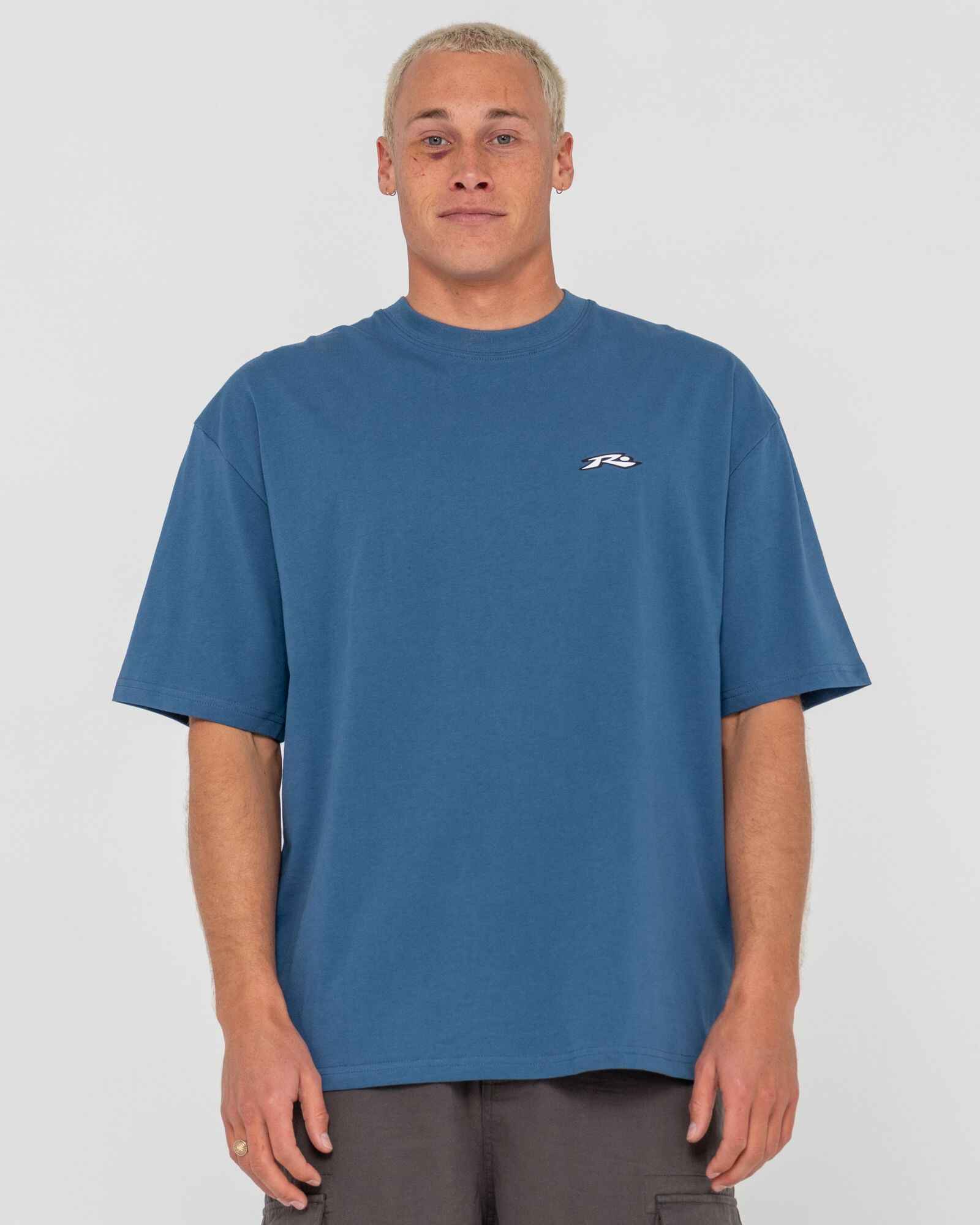 RUSTY MENS REGISTERED S/S TEE - ATLANTIC BLUE - Mens-Tops : Sequence ...
