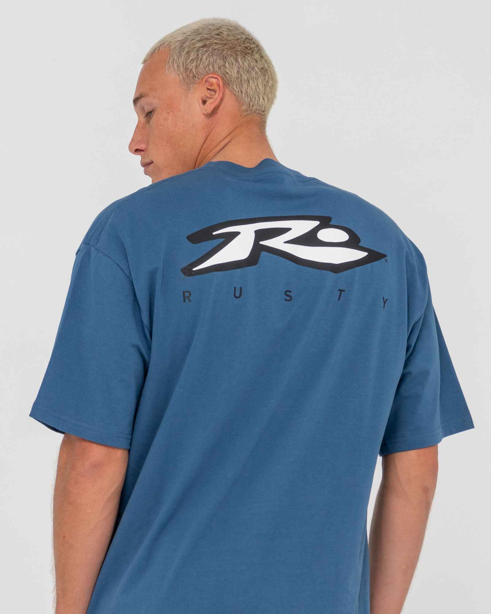 RUSTY MENS REGISTERED S/S TEE - ATLANTIC BLUE - Mens-Tops : Sequence ...