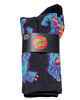 SANTA CRUZ CROWED HAND CREW SOCK 2 PACK - DRK GREY MARLE