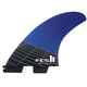 FCS II MATT BIOLOS PC CARBON TRI FIN SET - BLUE - LARGE