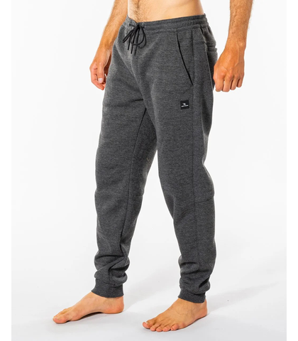 RIPCURL MENS ANTI SERIES DEPARTED TRACKPANT - CHARCOAL MARLE
