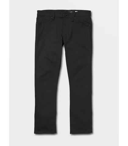 VOLCOM VORTA DENIM JEANS - BLACK ON BLACK