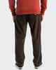 QUIKSILVER MENS TAXER CORD PANT - COFFEE