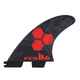 FCS II AM PERFORMANCE CORE TRI FIN SET - RED - SMALL