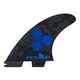 FCS II AM PERFORMANCE CORE TRI FIN SET - COBALT - MEDIUM