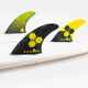 FCS II AM PERFORMANCE CORE TRI FIN SET - YELLOW - LARGE