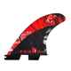 FCS II MAYHEM PERFORMANCE CORE CARBON TRI FIN SET - RED - LARGE
