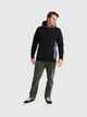 VOLCOM MENS SINGLE STONE LINED HOODY - DARK SLATE