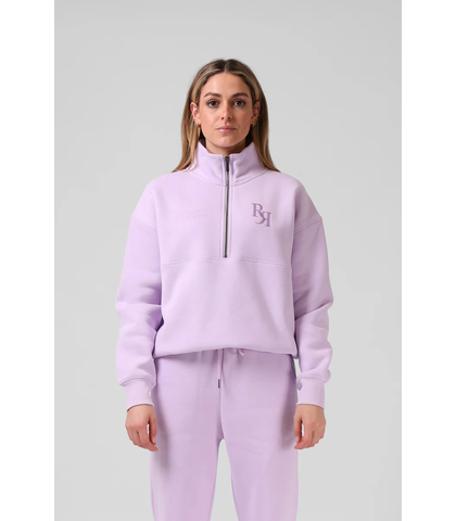 RPM LADIES 1/4 ZIP SWEATER - ORCHID