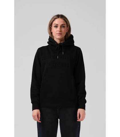 RPM LADIES EMBOSS PRINT HOOD - BLACK