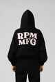 RPM LADIES ZIP THRU HOODY - BLACK