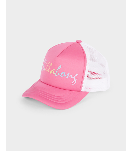 BILLABONG GIRLS LETS PLAY TRUCKER CAP - TAHITI PINK
