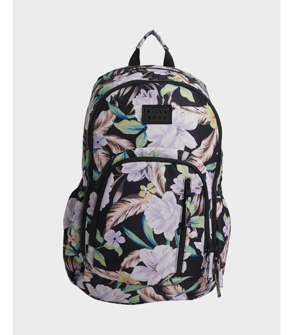 BILLABONG LADIES SHADOW TROPIC ROADIE BACKPACK - BLACK PEBBLE 