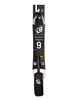 CREATURES 9FT KNEE LONGBARD LEASH - WHITE SPEAKLE / BLACK