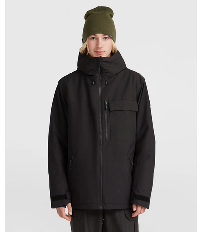 O'NEILL MENS UTILITY HYBRID SNOW JACKET - BLACK OUT