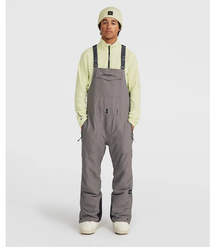 O'NEILL MENS ORIGINALS  RELAXED FIT SNOW BIB - FLINT STONE