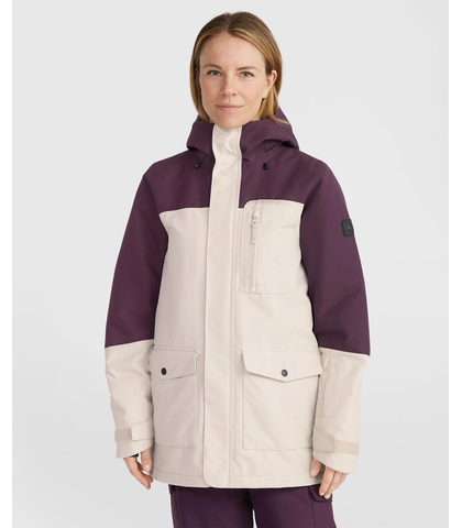 O'NEILL LADIES UTILITY HYBRID SNOW JACKET - ATMOSPHERE