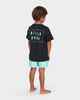 BILLABONG GROMS WRAP CUT TEE - BLACK