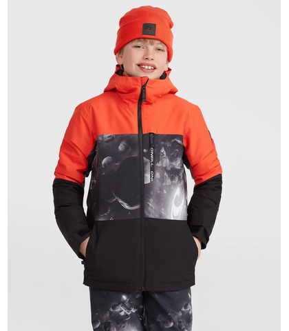 O'NEILL BOYS CARBONITE SNOW JACKET - BLACK SPACEDOUT