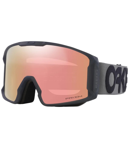 OAKLEY LINE MINER SNOW GOGGLE - L - MATTE B1B FORGED IRON / PRIZM ROSE