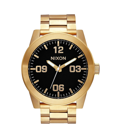 NIXON CORPORAL SS WATCH - ALL GOLD / BLACK