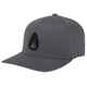 NIXON DEEP DOWN FF ATHLETIC FIT CAP - CHARCOAL / BLACK 