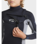 BILLABONG BOYS 3/2 ABSOLUTE NATURAL CHEST ZIP STEAMER - ALLOY