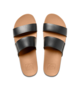 REEF LADIES CUSHION VISTA SANDAL - BLACK / NATURAL