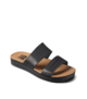REEF LADIES WATER VISTA SLIDE - BLACK / TAN