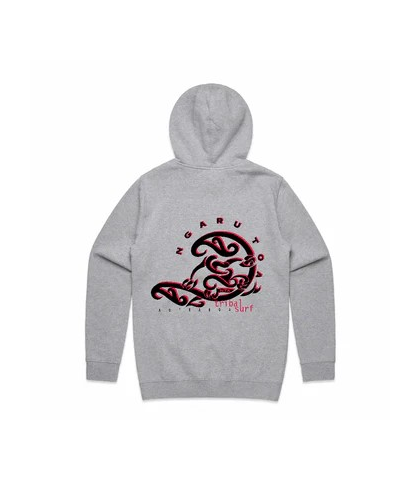 NGARU TOA OG PANGO HOODY - GREY / BLACK