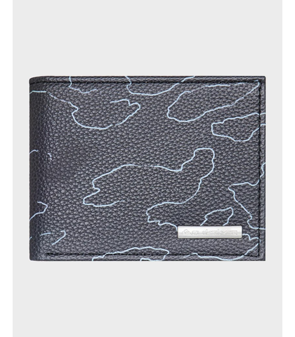 QUIKSILVER FRESHNESS WALLET - BLACK CAMOSTROKES